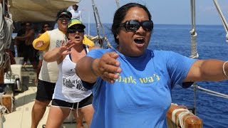 Worldwide Voyage  Hōkūleʻa Visits Miloliʻi One Of The Last Traditional Fishing Villages [upl. by Ardnama69]