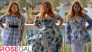 Rosegal Plus Size Spring Haul  March 2023 [upl. by Novad612]