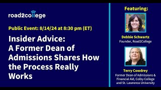 Insider Advice A Former Dean of Admissions Shares How the Process Really Works [upl. by Anaylil795]