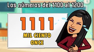 ✅Contando del 1100 al 1200  Spanish Numbers 11001200 [upl. by Enhpad]