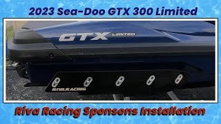 2023 SeaDoo GTX 300 Limited  Riva Racing Sponsons Installation [upl. by Ajram]