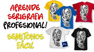 🥉 SEMITONO PARA CAMISETAS DE COLORES 3cera parte indomableserigrafia [upl. by Odnamra949]