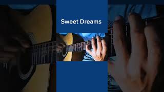 Easy guitar tap sweet dreams shorts guitar reels trending tutorial chords tap [upl. by Johppa]