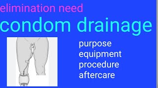 condom drainage catheter procedure bscnursing gnm [upl. by Cynar980]