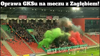 „Królowie Śląska” oprawa GKSu Tychy na meczu z Zagłębiem GKS Tychy vs Zagłębie Sosnowiec 27042024 [upl. by Niatsirhc]