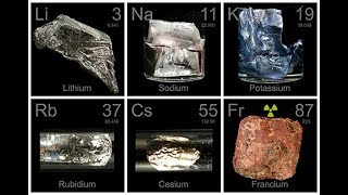 Reaction of Francium alkali metal with water [upl. by Ecirtnas]