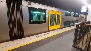 Sydney Trains Waratah A54 Arrives and Departs Wynyard [upl. by Allen]