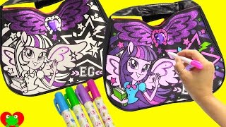 My Little Pony Twilight Sparkle Purse Coloring and Design with Surprises [upl. by Yesoj]