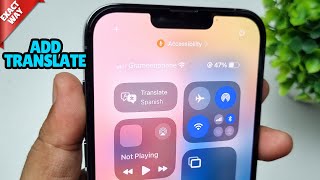 How To Add Translate App To Control Center On iPhone iOS 18 [upl. by Aicina]