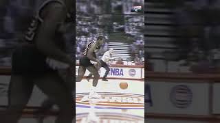 Clyde Drexlers EPIC Slam over Isiah Thomas 🏀💥 ClydeDrexler NBAFinals IsiahThomas SlamDunk NBA [upl. by Aohsoj913]