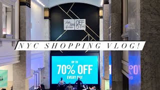 Saks Off Fifth NYC 🚕 Discount Designer Shopping 🛍 [upl. by Namreg]