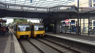 Straßenbahn in Bad Cannstatt WilhelmsplatzStuttgart [upl. by Nyrroc32]