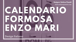 Il calendario perpetuo Formosa di Enzo Mari  Design italiano  Design del prodotto industriale [upl. by Rundgren]