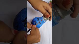 Diy Bulb reuse shorts motivation story diwalidecoration diy wastematerialcraft [upl. by Blancha806]