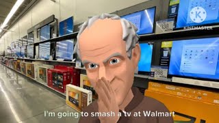 Charles Muntz Smashes A TV At WalmartGrounded [upl. by Nollid]