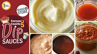 Everyone’s favorite 5 dip sauces Recipes By Food Fusion [upl. by Nan]