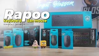 Review Keyboard dan Mouse dari brand Rapoo K2800 Rapoo V16RGB amp Rapoo V550pro [upl. by Aia]