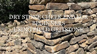 HOW TO BUILD A DRY STONE WALL BUILDING A CHEEK END DRY STACK WALLING DRY STONE WALLING [upl. by Annaehs]