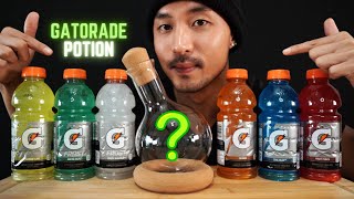 ASMR MIXING EVERY GATORADE FLAVOR  DRINKING ASMR  EXTREME GULPS  9999 SATISFACTION  POTION [upl. by Kamaria554]