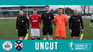 Irish League Uncut  Lisburn Distillery 21 Queens University [upl. by Bax884]