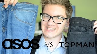 TOPMAN VS ASOS SPRAY ON JEANS [upl. by Ilyak]