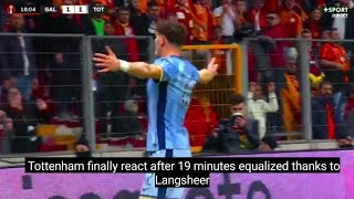 Will Lankshear Goal Galatasaray Vs Tottenham Hotspur 11 All Goals Analysis amp Extended Highlights [upl. by Tireb]