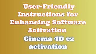 Cinema 4D Download and Installation Instructions [upl. by Vardon]