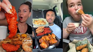 WINGSTOP MUKBANG COMPILATION  PART 2 [upl. by Isbella]