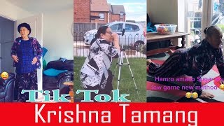 Tik Tok Viral  Krishna Tamang Funny Video  musically compilation Video [upl. by Enelehcim]