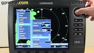 Radar Settings in the Lowrance HDS 10 Generation 2 [upl. by Ahsille271]