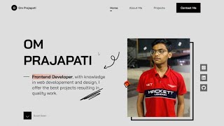 Portfolio Website Using HTML CSS amp JS [upl. by Celene554]