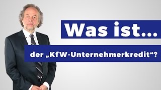 Was ist der KfWUnternehmerkredit Erklärung [upl. by Finnegan367]