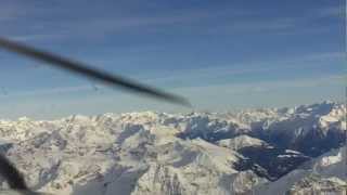 Alpenrundflug vom Airport Samedan St Moritz mit Ernst Crameri [upl. by Hose]