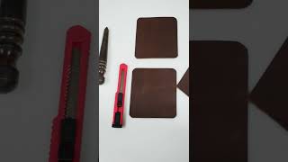 New Design Leather Wallet Cutting 💵💳 leather leatherwallet leathercraft [upl. by Saixela534]