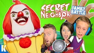 Secret Neighbor Multiplayer MESS Family Battle Hello Neighbor Part 3  KCity GAMING [upl. by Iluj]