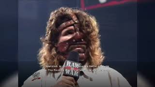 The Rock vs Mankind Royal Rumble 1999 I Quit Match Promo Sub Español Attitude Era [upl. by Bordiuk63]