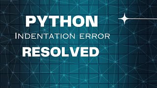 Fix indentation error in python using this method [upl. by Ben823]