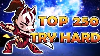 TOP 250 TRY HARD HATTORI  Sword and Spear Brawlhalla Gameplay [upl. by Spindell]