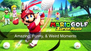 Mario Golf Super Rush Amazing Funny amp Weird Moments [upl. by Esinet386]