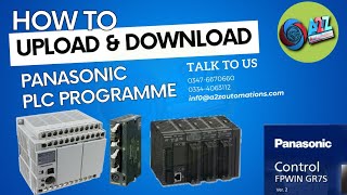 HOW TO DOWNLOAD amp UPLOAD PANASONIC PLC PROGRAMME azAutomationscom [upl. by True890]