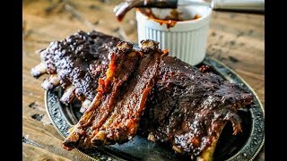 The Best Oven Baked Ribs Recipe With a Crunchy Smoky Crust [upl. by Eema]