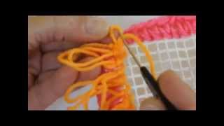 Easyloop® Fauxchét® Loop Stitch on Latch Hook Canvas [upl. by Evette361]