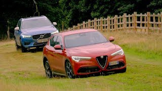 Alfa Romeo Stelvio vs Volvo XC60  Top Gear Series 25 [upl. by Yenmor394]