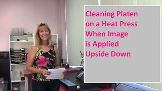 Cleaning Platen on Heat Press When Image is Applied Upside Down [upl. by Benjamin]