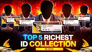 Top 5 Richest Free Fire Players😲in India Worth 100 Crore [upl. by Misha]