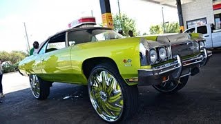 Kandy Lime Gold Donk On 30s Done By Auto Sound Factory [upl. by Esirehc944]