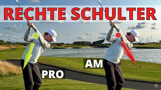 Die richtige Bewegung der rechten Schulter im Golfschwung unverzichtbar [upl. by Nnylrac]