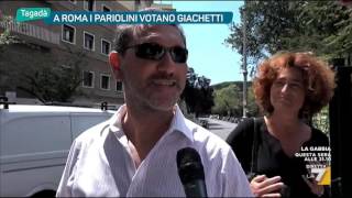 A Roma i pariolini votano Giachetti [upl. by Kcirdek]