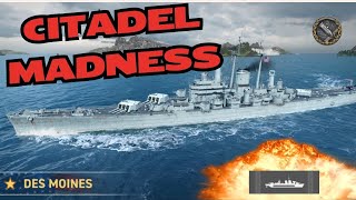 Des Moines Citadel Madness World of Warships Legends PS5 NO COMMENTARY GAMEPLAY [upl. by Cirre748]