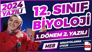 12Sınıf Biyoloji 1Dönem 2Yazılı 20232024 yazılı biyoloji [upl. by Nyrahs909]